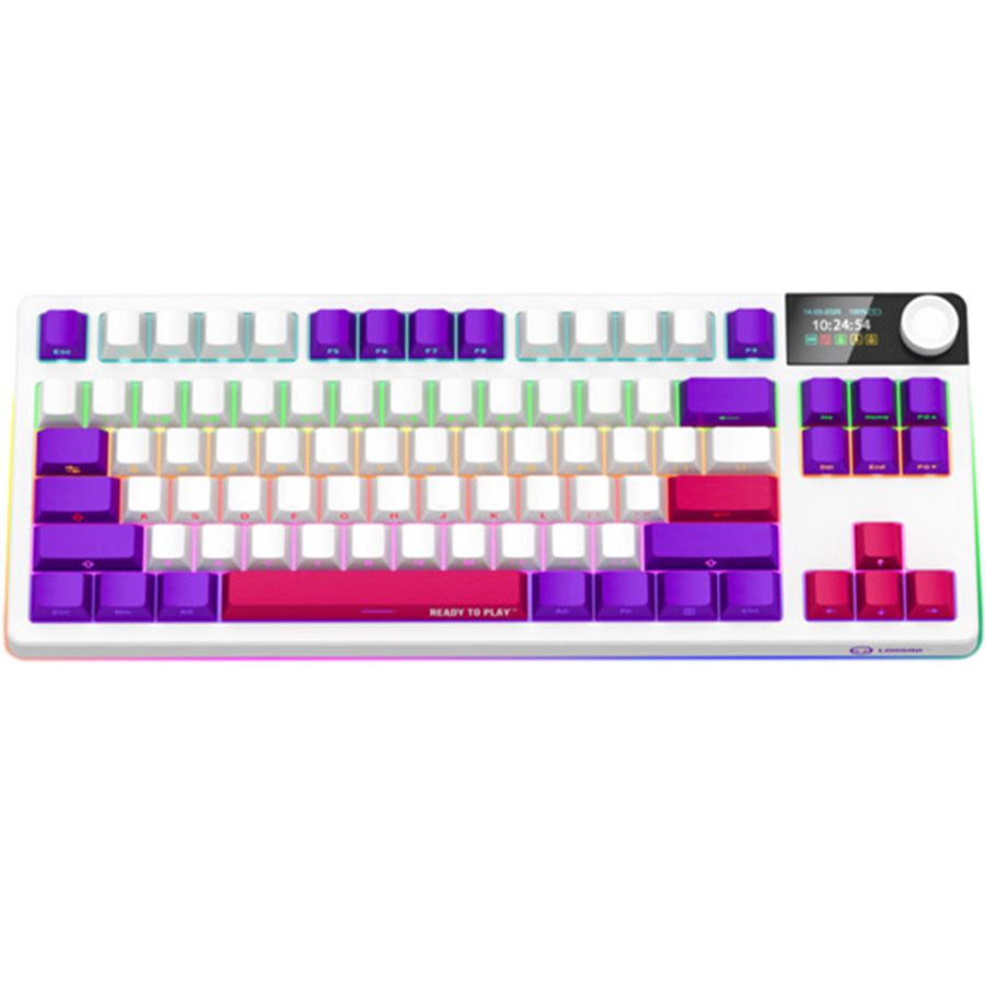 Клавіатура LORGAR KBP70TKLW Wireless TKL Mechanical Pro White (LRG-KBP70TKLW-WH-US) Додатково час повної зарядки – до 14,5 годин; акумулятор Li-Po ємністю 7200 мАг і забезпечує до 50 годин безперервної роботи на одному заряді