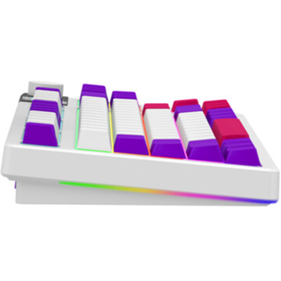 Зовнішній вигляд Клавіатура LORGAR KBP70TKLW Wireless TKL Mechanical Pro White (LRG-KBP70TKLW-WH-US)