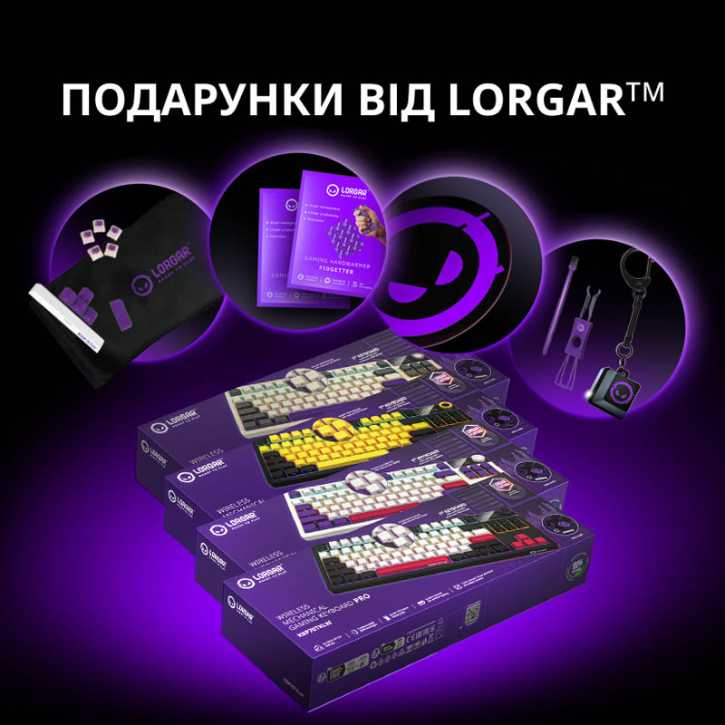 Клавіатура LORGAR KBP70TKLW Wireless TKL Mechanical Pro White (LRG-KBP70TKLW-WH-US) Замовити Клавіатура LORGAR KBP70TKLW Wireless TKL Mechanical Pro White (LRG-KBP70TKLW-WH-US)