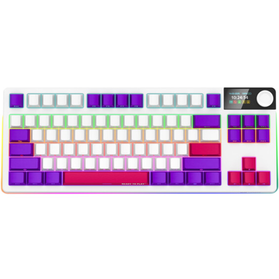 Клавіатура LORGAR KBP70TKLW Wireless TKL Mechanical Pro White (LRG-KBP70TKLW-WH-US) Клавіатура LORGAR KBP70TKLW Wireless TKL Mechanical Pro White (LRG-KBP70TKLW-WH-US)