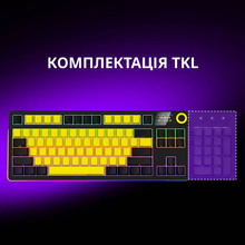 Клавіатура LORGAR KBP70TKLW TKL Mechanical Pro Black-Yellow (LRG-KBP70TKLW-YL-US) Клавіатура LORGAR KBP70TKLW TKL Mechanical Pro Black-Yellow (LRG-KBP70TKLW-YL-US)