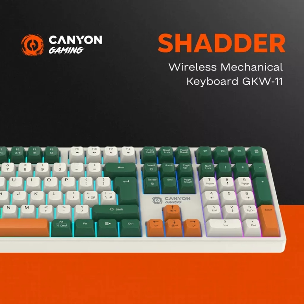 Обзор Клавиатура CANYON Shadder GKW-11 White (CND-SKBW11)