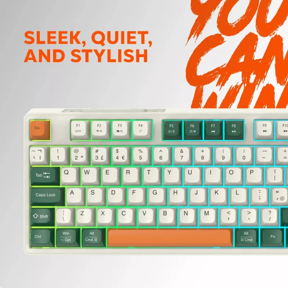 В Фокстрот Клавиатура CANYON Shadder GKW-11 White (CND-SKBW11)