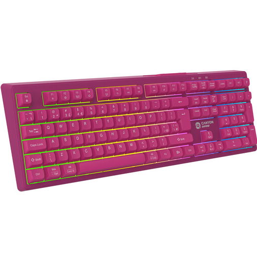 Клавіатура CANYON Fortnax GKW-2 Pink (CND-SKBW2) Комплектація Клавіатура; USB-приймач 2.4 ГГц; USB-кабель для заряджання; Інструкція