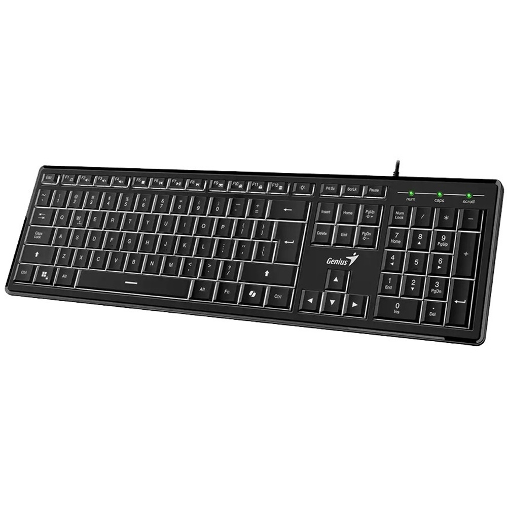 Клавіатура GENIUS SlimStar 820 Black (31310055410) Конструкція мембранна