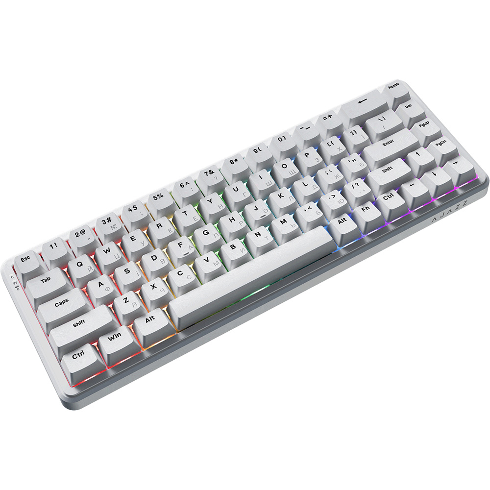 Клавиатура AJAZZ AK680 MAX RGB Magnetic Switches White (AK680-WM-W-A) Конструкция магнитная