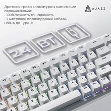 Клавиатура AJAZZ AK680 MAX RGB Magnetic Switches White (AK680-WM-W-A)