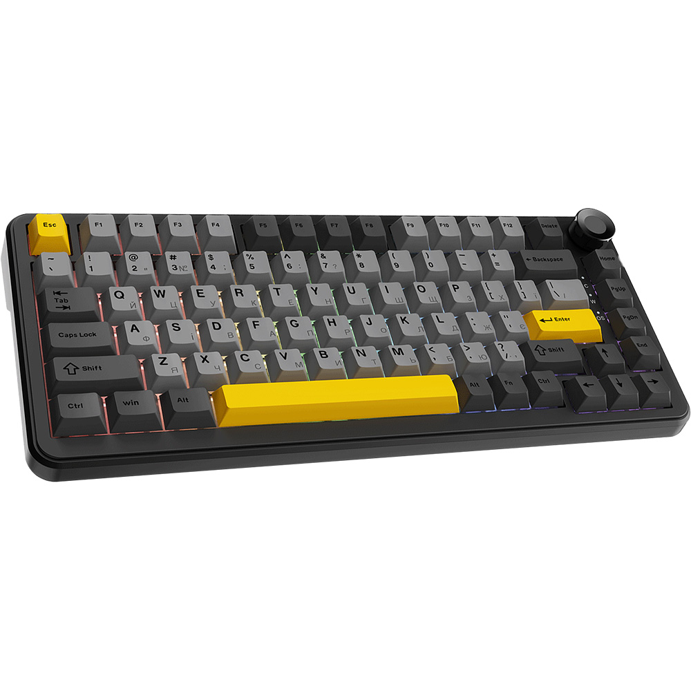 Клавиатура AJAZZ AK820 MAX RGB  PLUS-Daydream Switch-Black-Gray-Yellow-3 model (AK820MAX-DD-BGY) Комплектация клавиатура