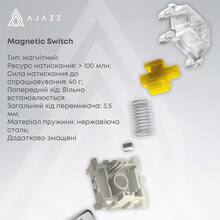 Клавіатура AJAZZ AK680 RGB MAX (8+8K) Magnetic Switch-Black-Gray-Yellow (AK680-M-BGY-A)