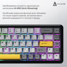 Клавіатура AJAZZ AK680 RGB MAX (8+8K) Magnetic Switch-Black-Gray-Yellow (AK680-M-BGY-A)