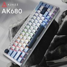 Клавиатура AJAZZ AK680 MAX RGB (8+8K) White-Dark Blue (AK680-M-BWD-A)