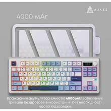 Клавиатура AJAZZ AK870 Plus Murad Switch Blue/White/Navy (AK870-MU-BWD)