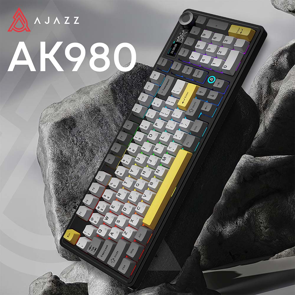 Клавиатура AJAZZ AK980 Clear Sky Switch Black/Gray/Yellow (AK980-CS-BGY) Комплектация клавиатура
