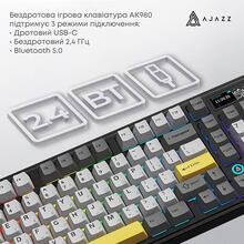 Клавиатура AJAZZ AK980 Clear Sky Switch Black/Gray/Yellow (AK980-CS-BGY)