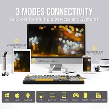 Клавиатура AJAZZ AK980 Clear Sky Switch Black/Gray/Yellow (AK980-CS-BGY)