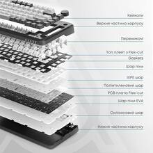 Клавиатура AJAZZ AK820 MAX Magnetic Switches Purple/White/Blue (AK820MAX-WM-PWB)