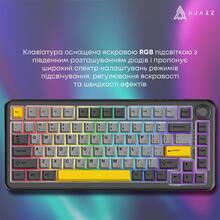 Клавиатура AJAZZ AK820 MAX Magnetic Switches Black/Gray/Yellow (AK820MAX-WM-BGY)