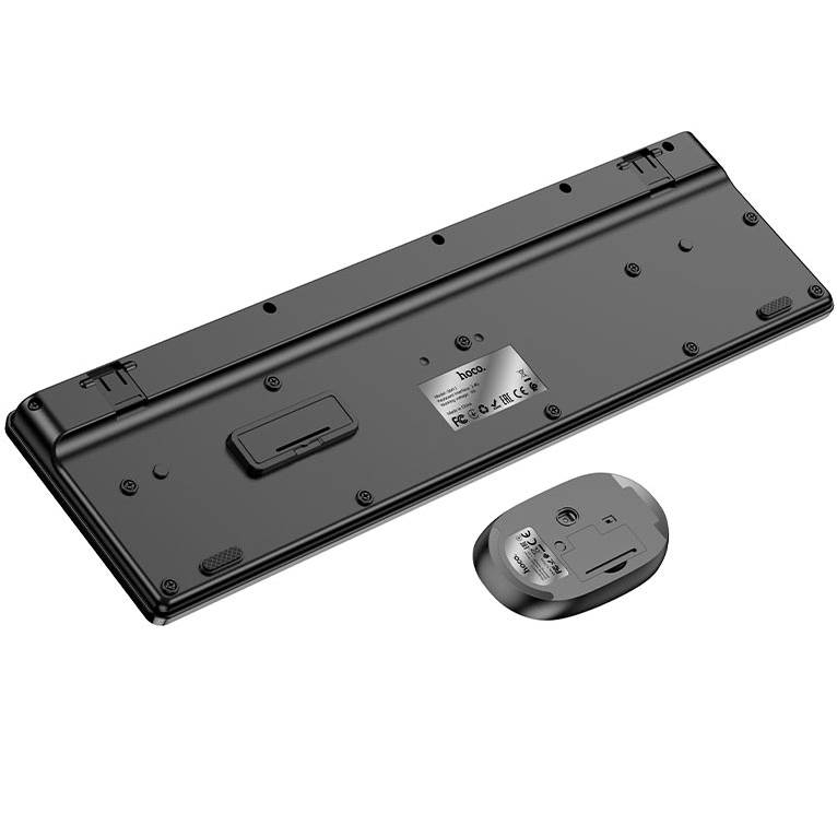 Комплект HOCO GM17 English Version Black (6931474759481) Комплектація клавіатура, миша, USB-приймач, документація