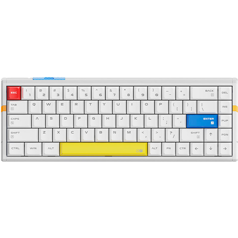 Клавиатура ATK RS6 Ultra Aluminum Hall Effect ENG White Shadow Warrior (ATK-RS6-ULTRA-WHT)