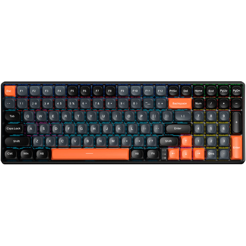 Клавиатура AULA S100 Wired Keyboard Brown Switch Black EN/UA (6948391203157)
