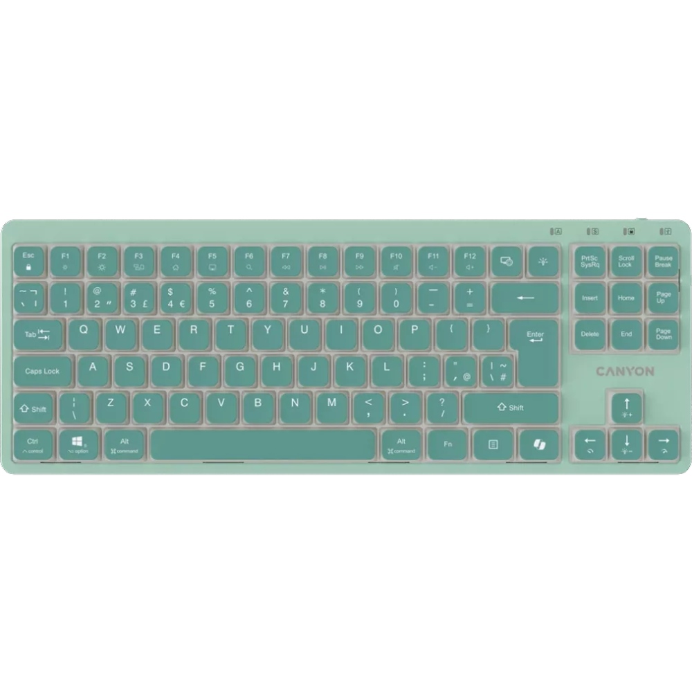Клавиатура CANYON OnType 10 TKL Mechanical Silent Backlight Green (CNS-HKB10GR) Клавиатура CANYON OnType 10 TKL Mechanical Silent Backlight Green (CNS-HKB10GR)