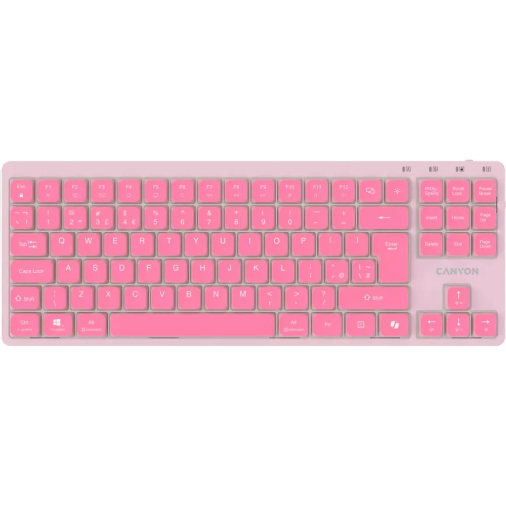 Клавіатура CANYON OnType 10 TKL Mechanical Silent Backlight Pink (CNS-HKB10P) Клавіатура CANYON OnType 10 TKL Mechanical Silent Backlight Pink (CNS-HKB10P)