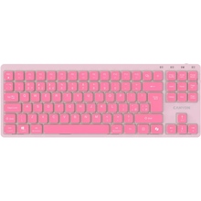 Клавиатура CANYON OnType 10 TKL Mechanical Silent Backlight Pink (CNS-HKB10P)