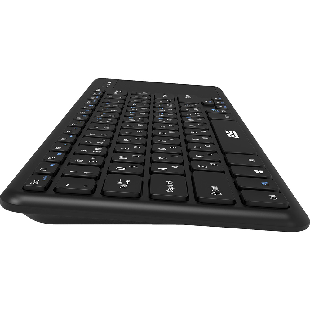 Зовнішній вигляд Клавіатура 2E KT100 WL Black (2E-KT100WB_UA)