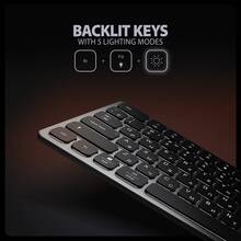 Клавиатура AXAGON KEYBOARD HMC-KB-CRL 9 in 1 Layout Silver/Black