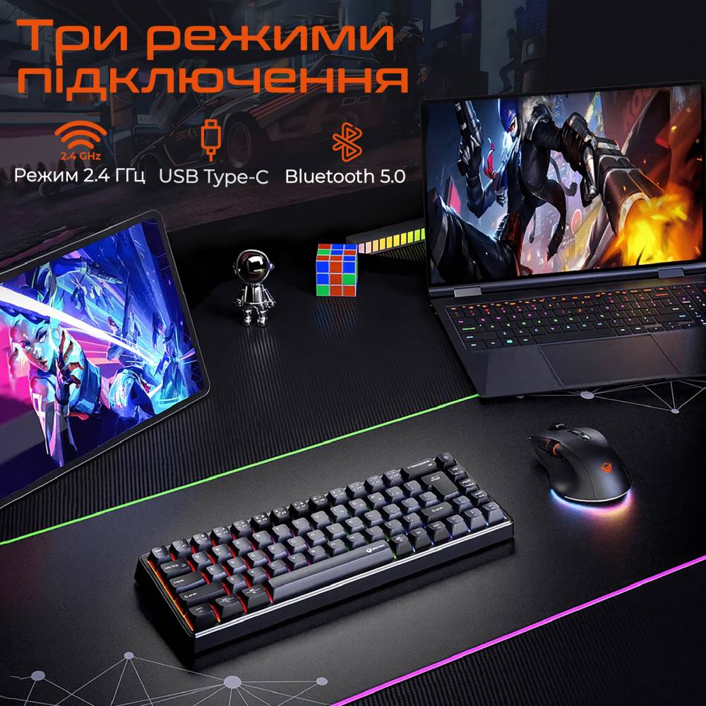 Клавіатура MEETION MK12 Black (MT-MK12-A-RUA) Комплектація клавіатура