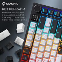 Клавиатура GAMEPRO Asgard Valhalla MK160W Pro Rainy Switch White/Black (MK160W-D-Pro)