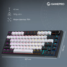 Клавиатура GAMEPRO Asgard Valhalla MK160W Pro Rainy Switch White/Black (MK160W-D-Pro)