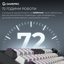 Клавиатура GAMEPRO Asgard Valhalla MK160W Pro Rainy Switch White/Black (MK160W-D-Pro)