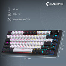 Клавиатура GAMEPRO Asgard Valhalla MK160W Pro Rainy Switch White/Black (MK160W-D-Pro)