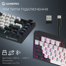 Клавиатура GAMEPRO Asgard Valhalla MK160W Pro Rainy Switch White/Black (MK160W-D-Pro)