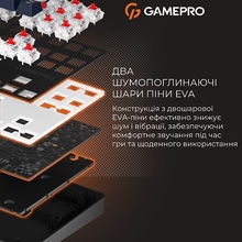 Клавіатура GAMEPRO Genesis Metallic MK110B Outemu Red Swithes Black