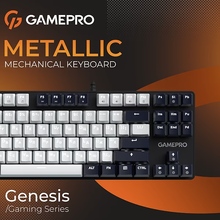 Клавіатура GAMEPRO Genesis Metallic MK110B Outemu Red Swithes Black