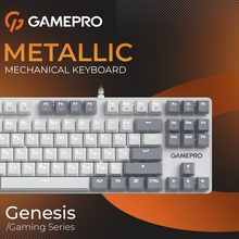 Клавиатура GAMEPRO Genesis Metallic MK110W Outemu Red Swithes White