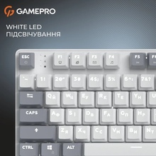 Клавиатура GAMEPRO Genesis Metallic MK110W Outemu Red Swithes White