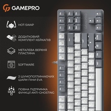 Клдавиатура GAMEPRO Genesis Metallic MK110G Outemu Red Swithes Gray