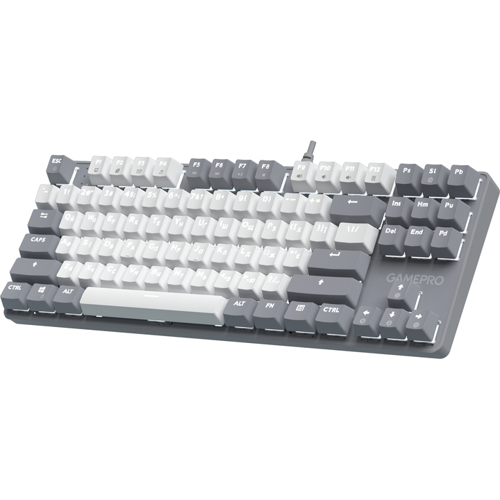 Клдавиатура GAMEPRO Genesis Metallic MK110G Outemu Red Swithes Gray Комплектация  Клавиатура; Дополнительный набор кейкапов; Пуллер для кейкапов; Руководство пользователя