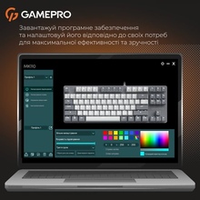 Клдавиатура GAMEPRO Genesis Metallic MK110G Outemu Red Swithes Gray