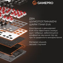 Клавиатура GAMEPRO Genesis Joker MK124G Outemu Red Swithes Gray