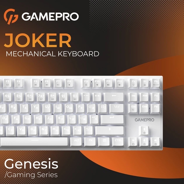 Покупка Клавиатура GAMEPRO Genesis Joker MK124W Outemu Red Swithes White