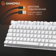 Клавиатура GAMEPRO Genesis Joker MK124W Outemu Red Swithes White