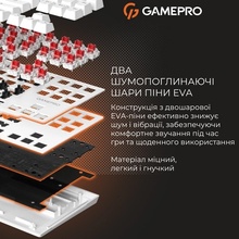 Клавиатура GAMEPRO Genesis Joker MK124W Outemu Red Swithes White
