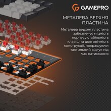 Клавиатура GAMEPRO Genesis Metallic MK144B Outemu Red Swithes Black