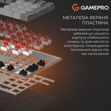 Клавиатура GAMEPRO Genesis Metallic MK144G Outemu Red Swithes Gray