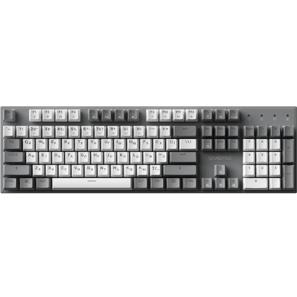 Клавиатура GAMEPRO Genesis Metallic MK144G Outemu Red Swithes Gray Дополнительно Anti-Ghosting; Hot Swap