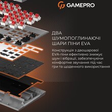 Клавиатура GAMEPRO Genesis Metallic MK144G Outemu Red Swithes Gray